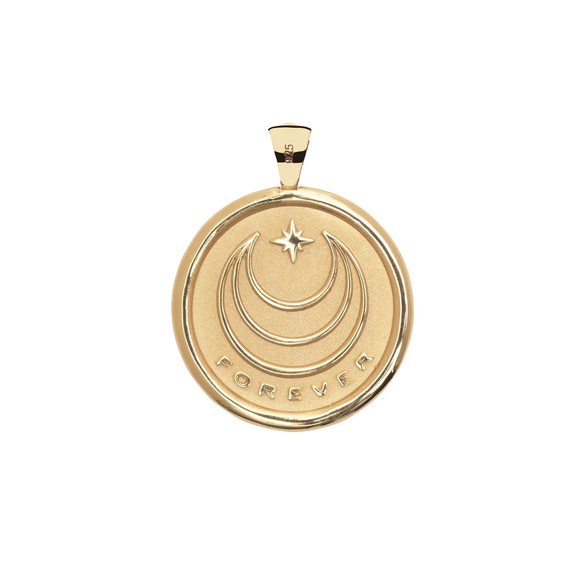 Forever JW Original Pendant Coin - Gold / 18&quot; Drawn Link