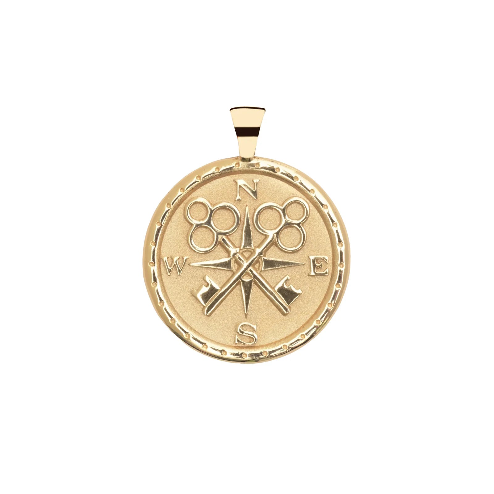 Forever JW Original Pendant Coin - Gold / 18&quot; Drawn Link