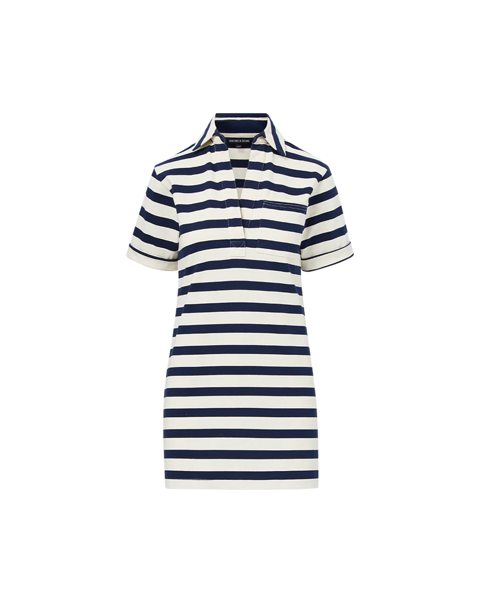 Cayden Dress (Navy/Dove)