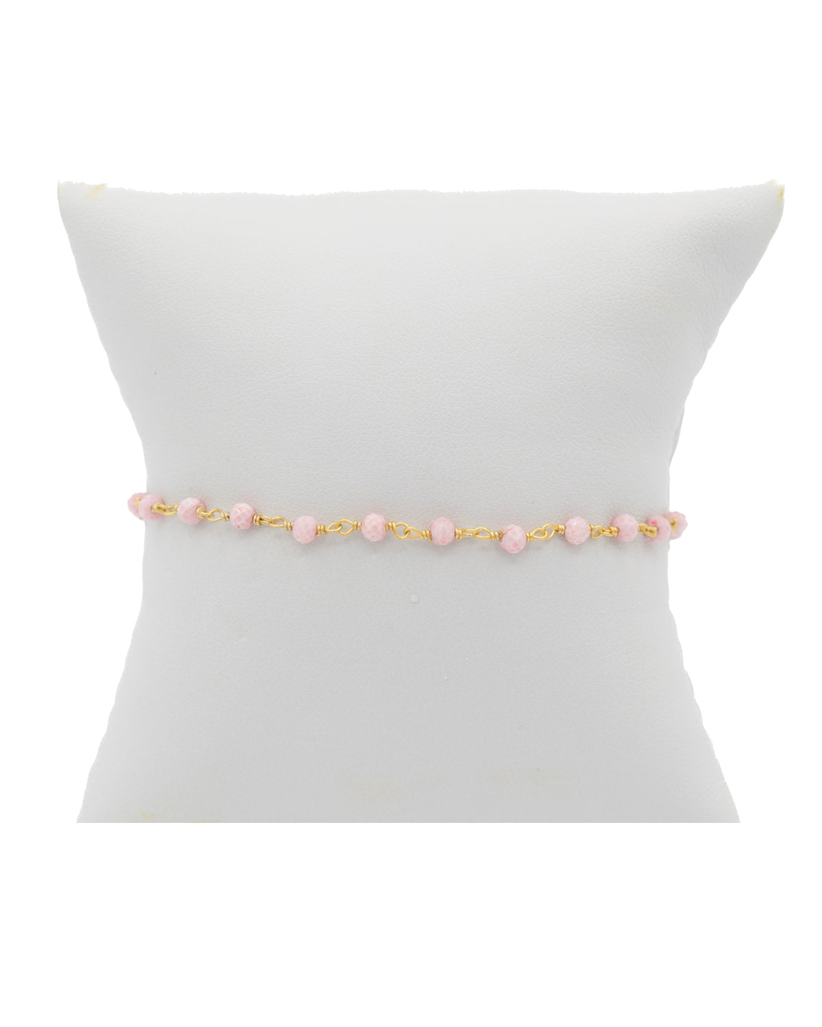 Pink Opal Beaded Bracelet