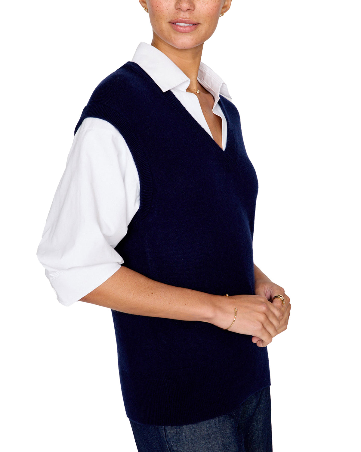 Kate Shirt Looker (Navy W/Salt White)