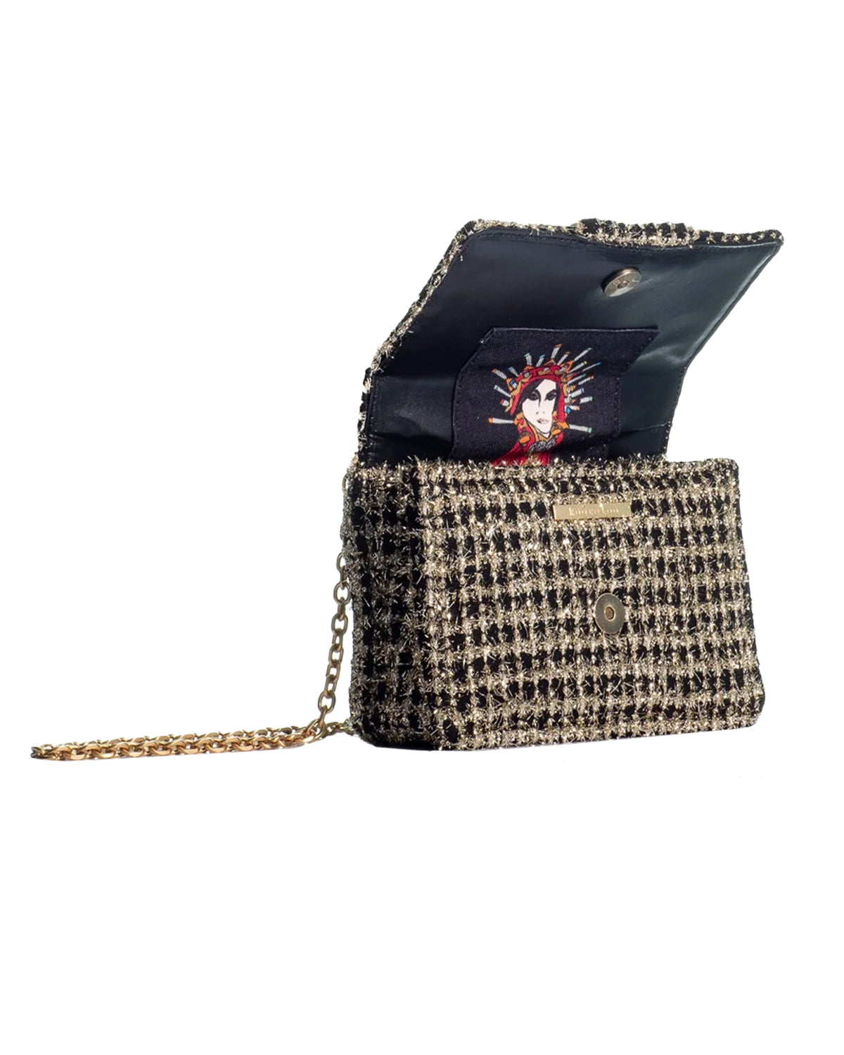 The Mini Lucerne Bag (Black/Gold)