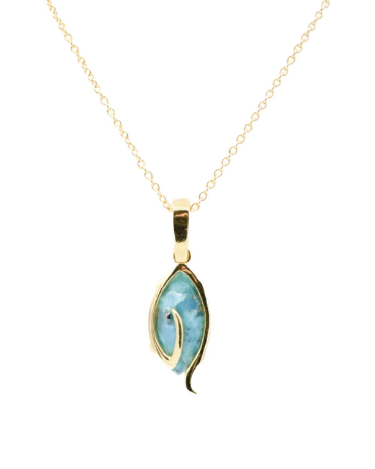 &quot;Stand Tall&quot; Classic Small Necklace (Turquoise)
