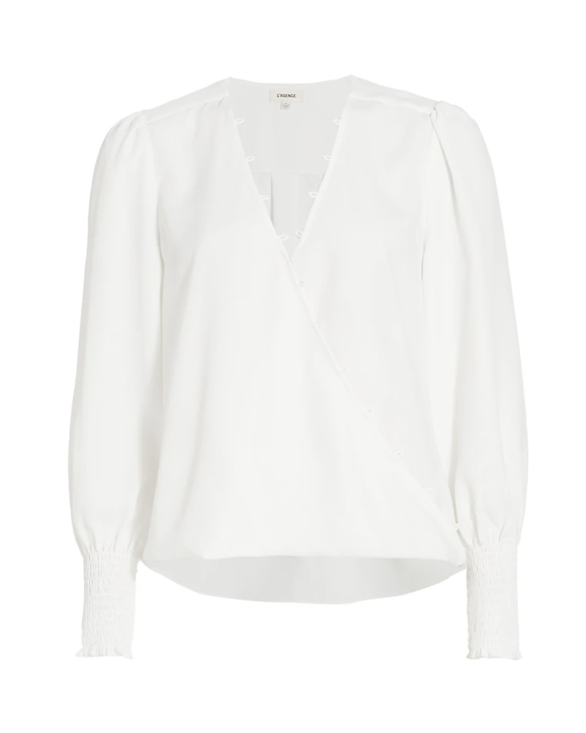 Enzo Crossfront Blouse (Ivory)