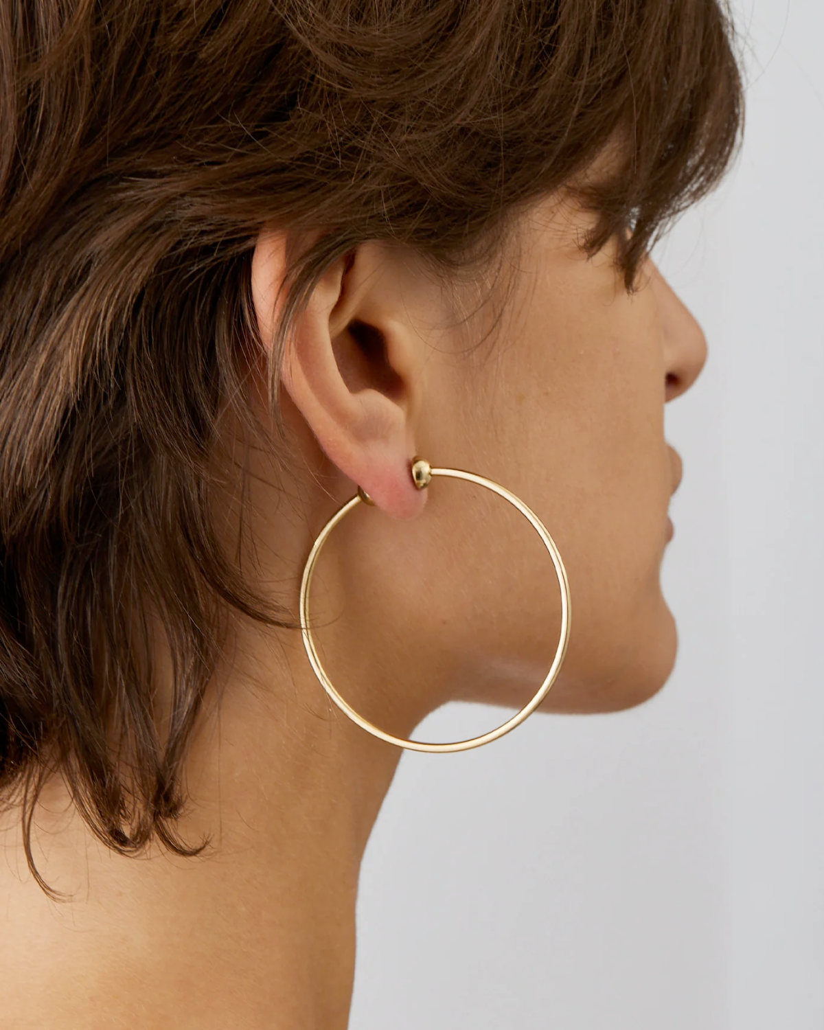 Icon Hoops Medium Earrings (Gold)
