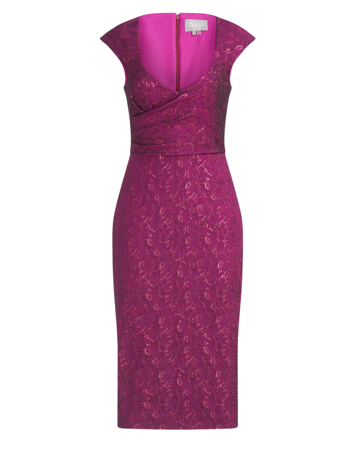 Omnia Fitted Cocktail Dress (Sangria)