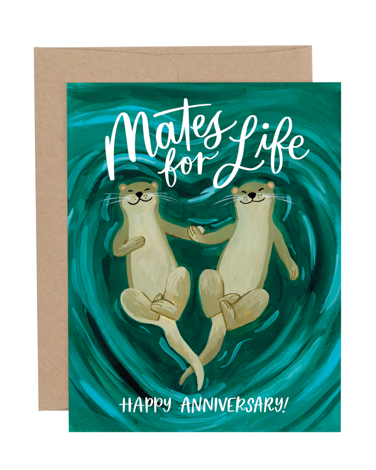 Otters Anniversary Love Card