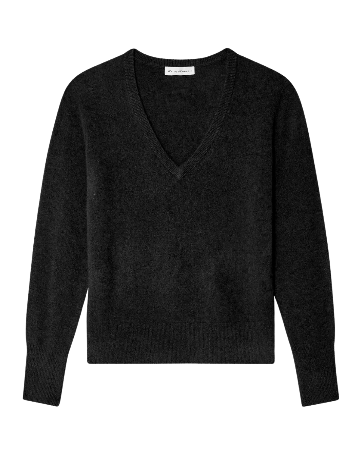 Cashmere Core V-Neck Sweater (Black)