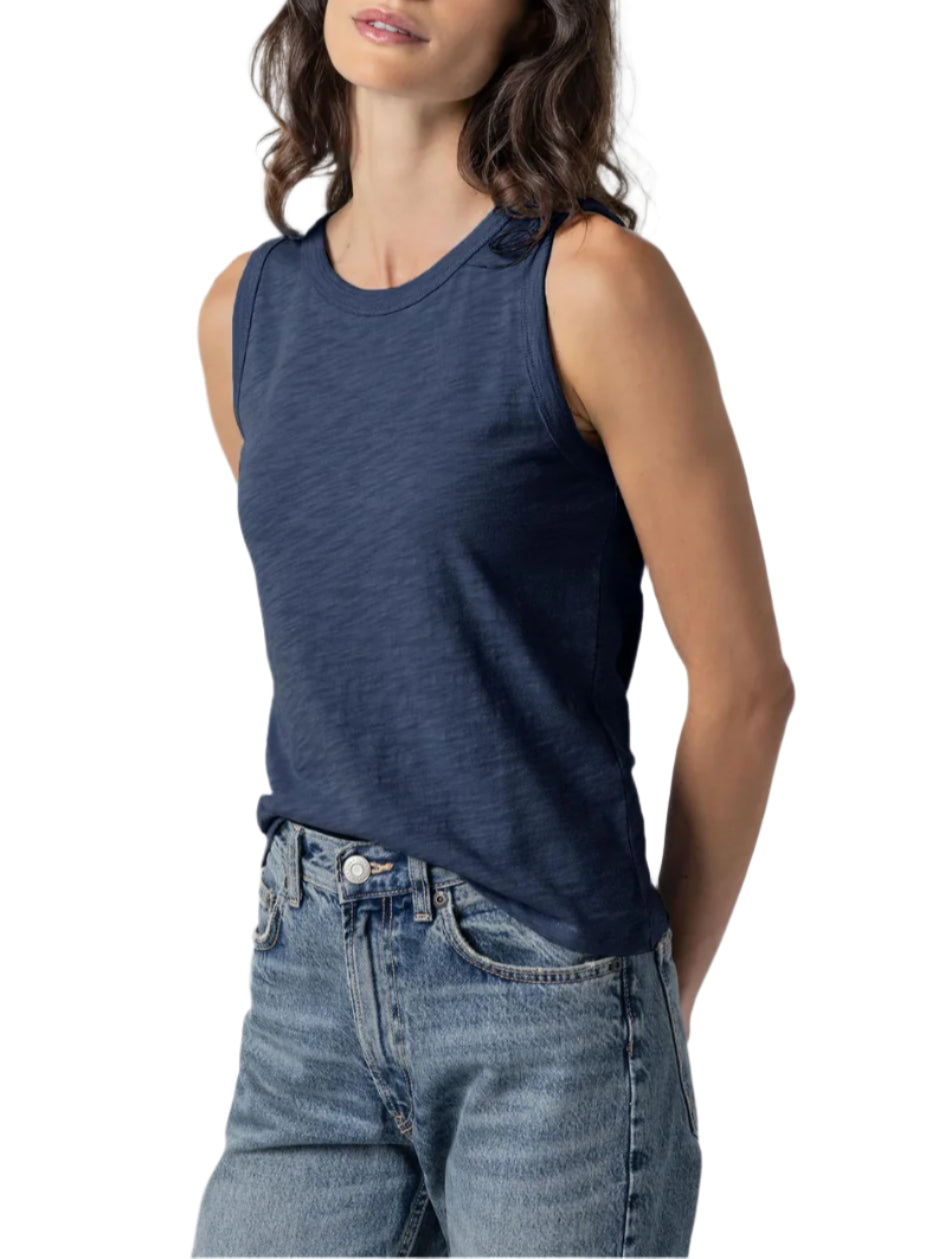 Back Seam Tank (Navy)