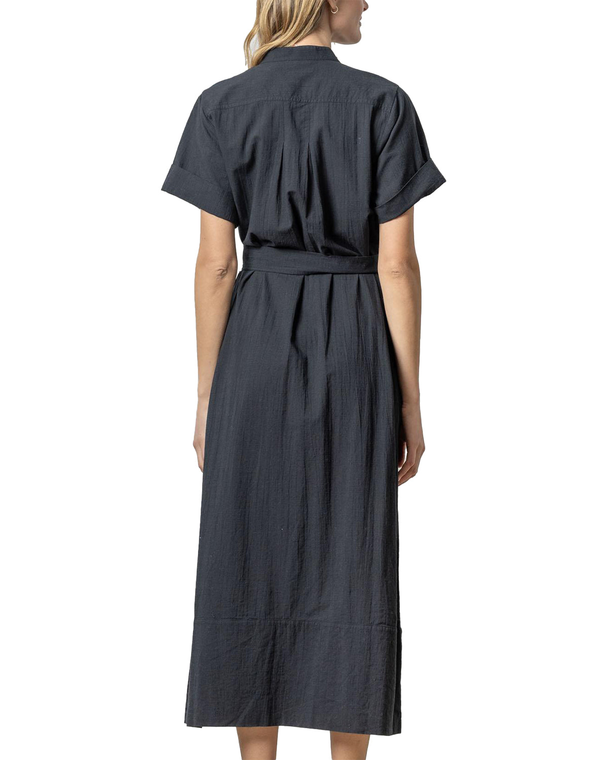 Maxi Button Down Dress (Black)