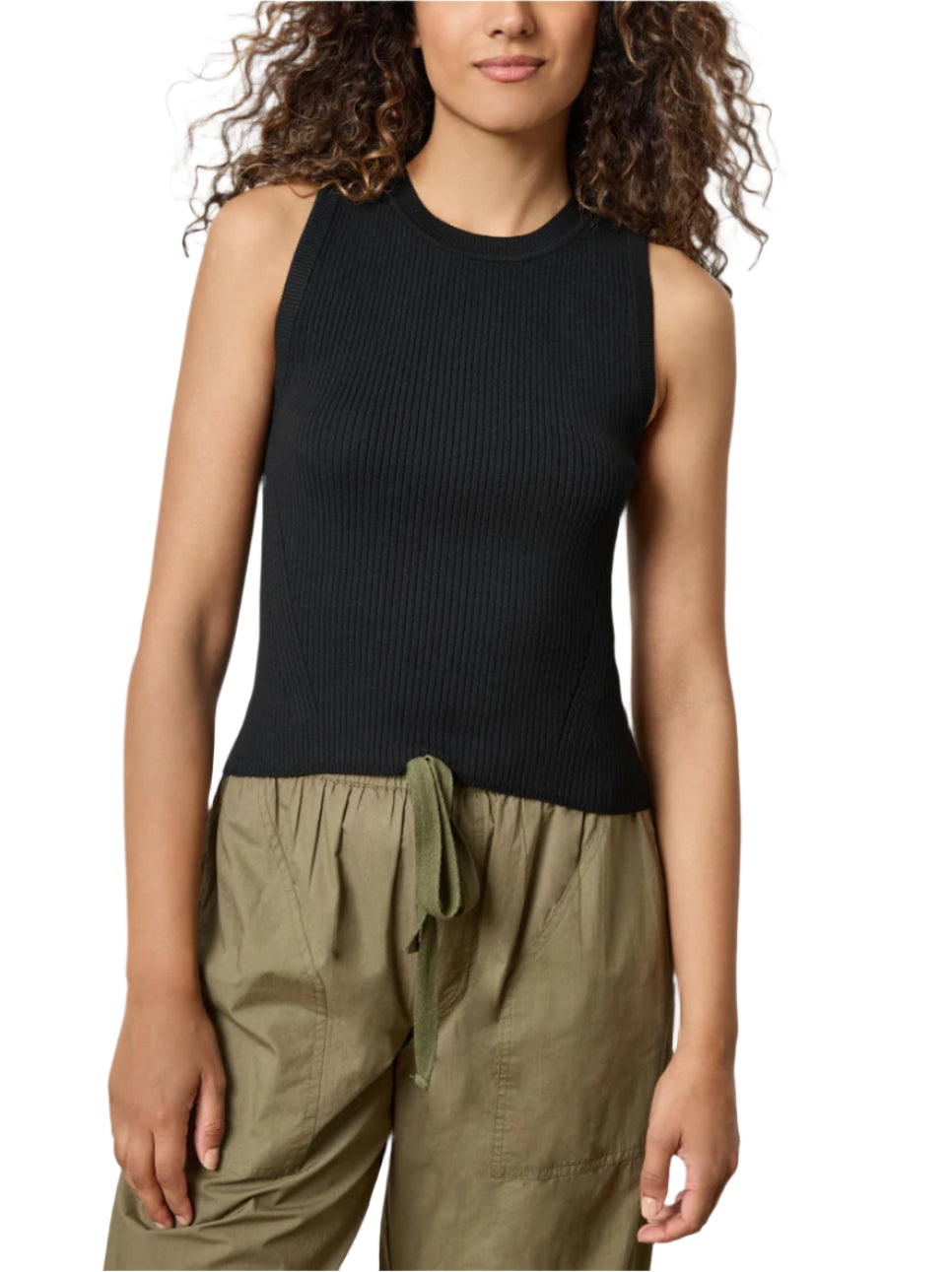 Short Perfect Tank Sweater (Black)