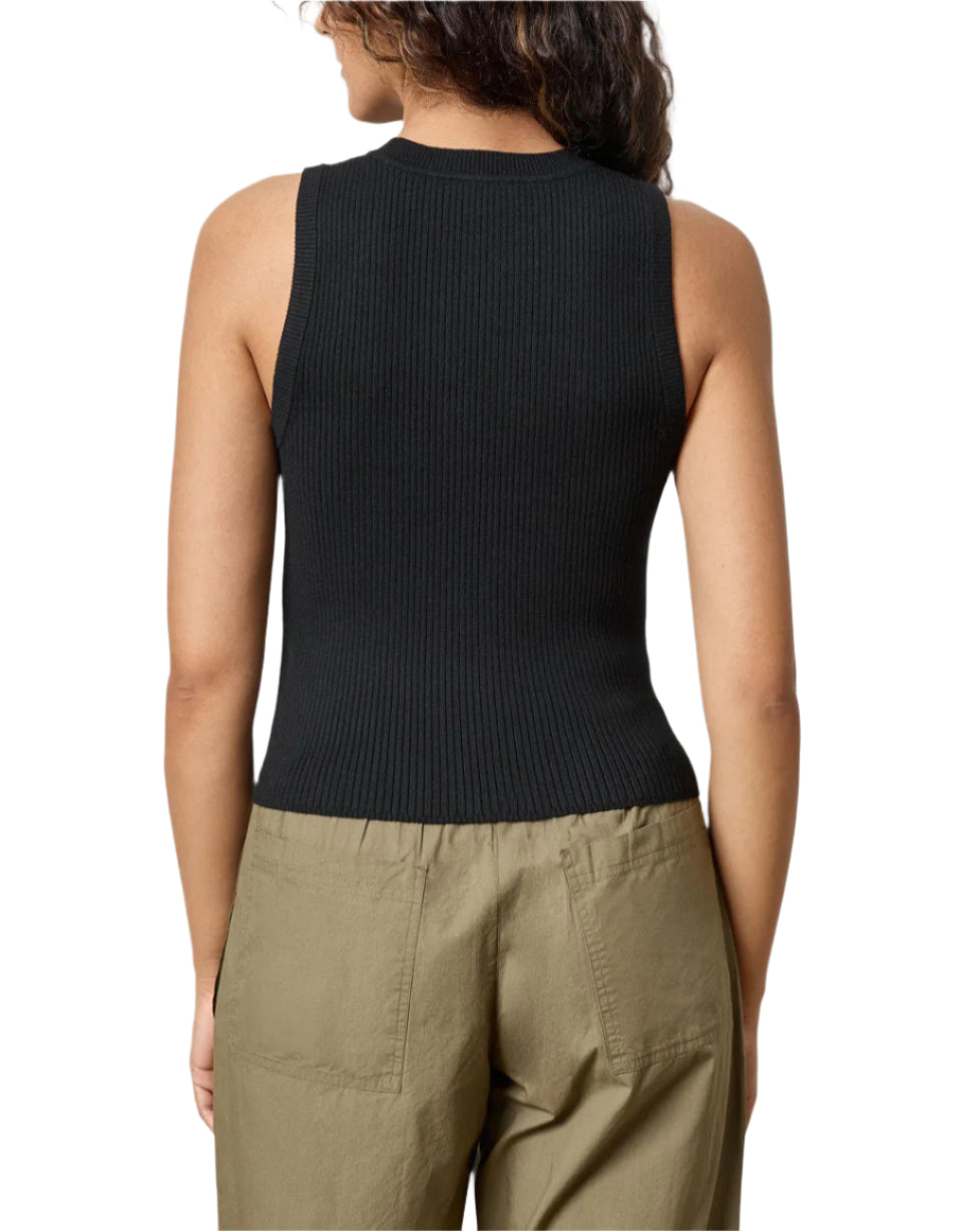 Short Perfect Tank Sweater (Black)