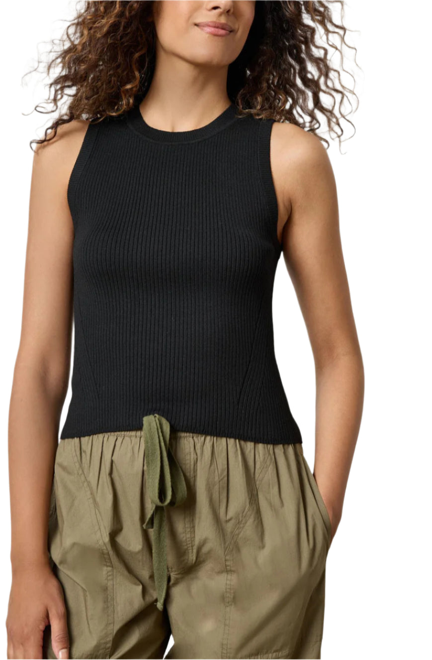 Short Perfect Tank Sweater (Black)