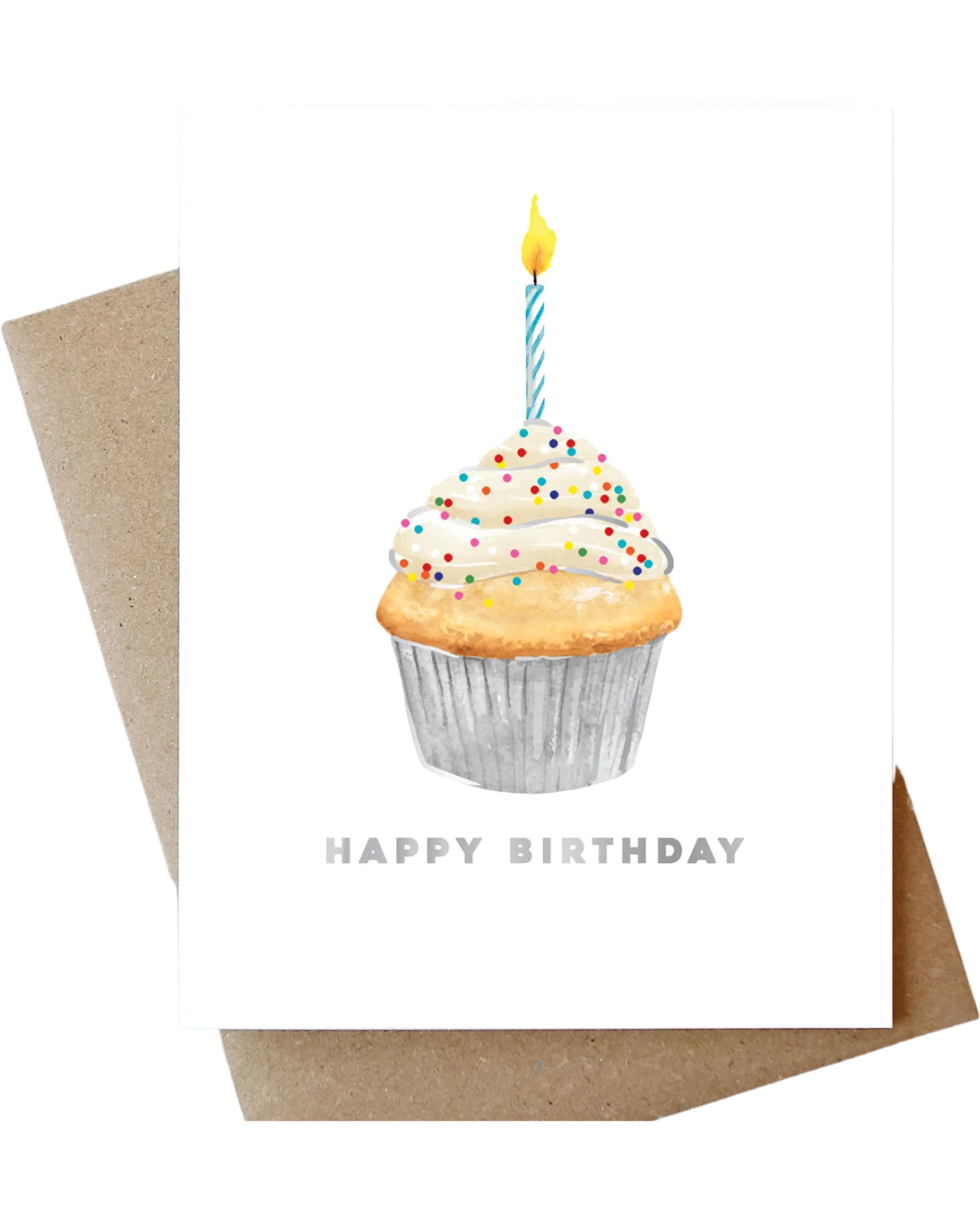 Cupcake Happy Birthday Card