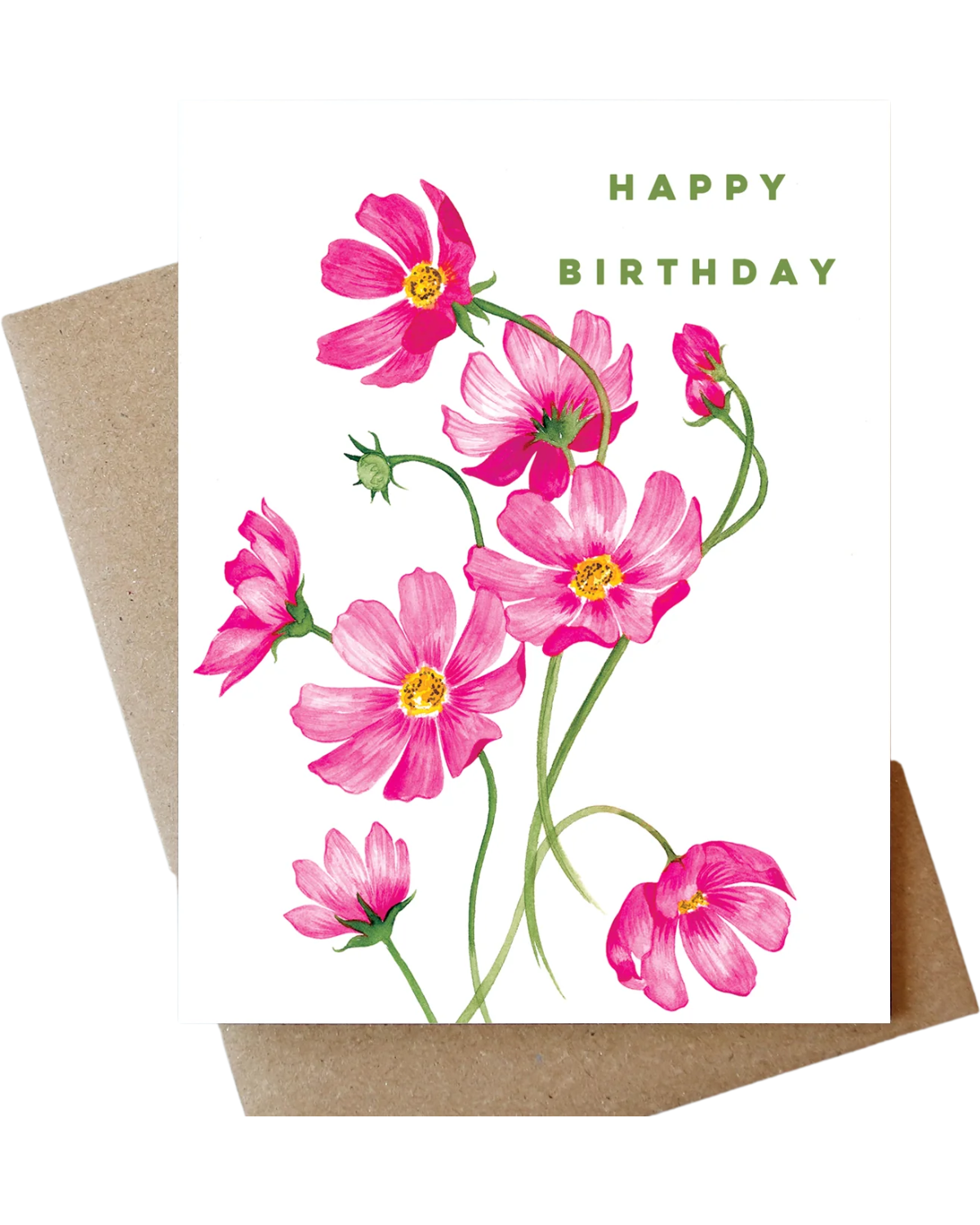 Floral Happy Birthday Card