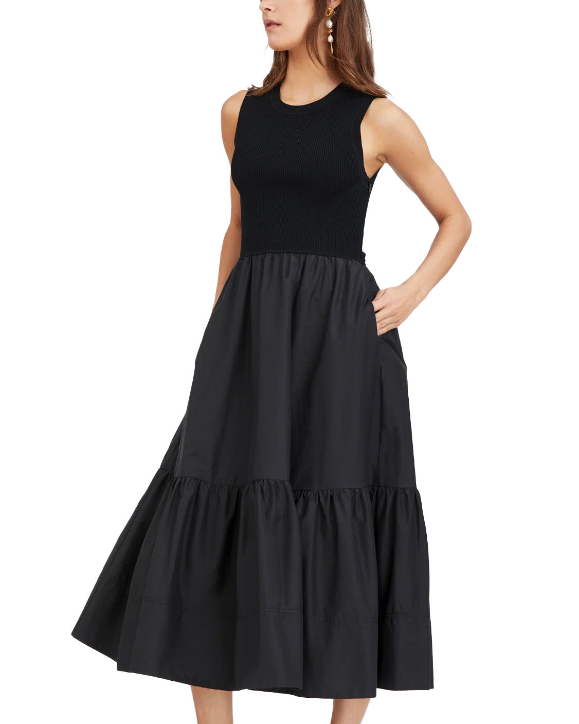 Josephina Crewneck Dress (Black)
