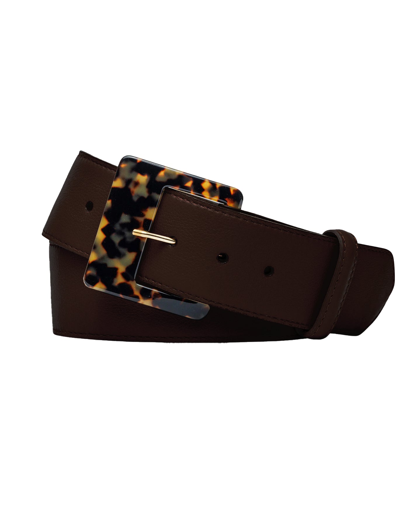 Tortoise Square Buckle (Chocolate Smooth)