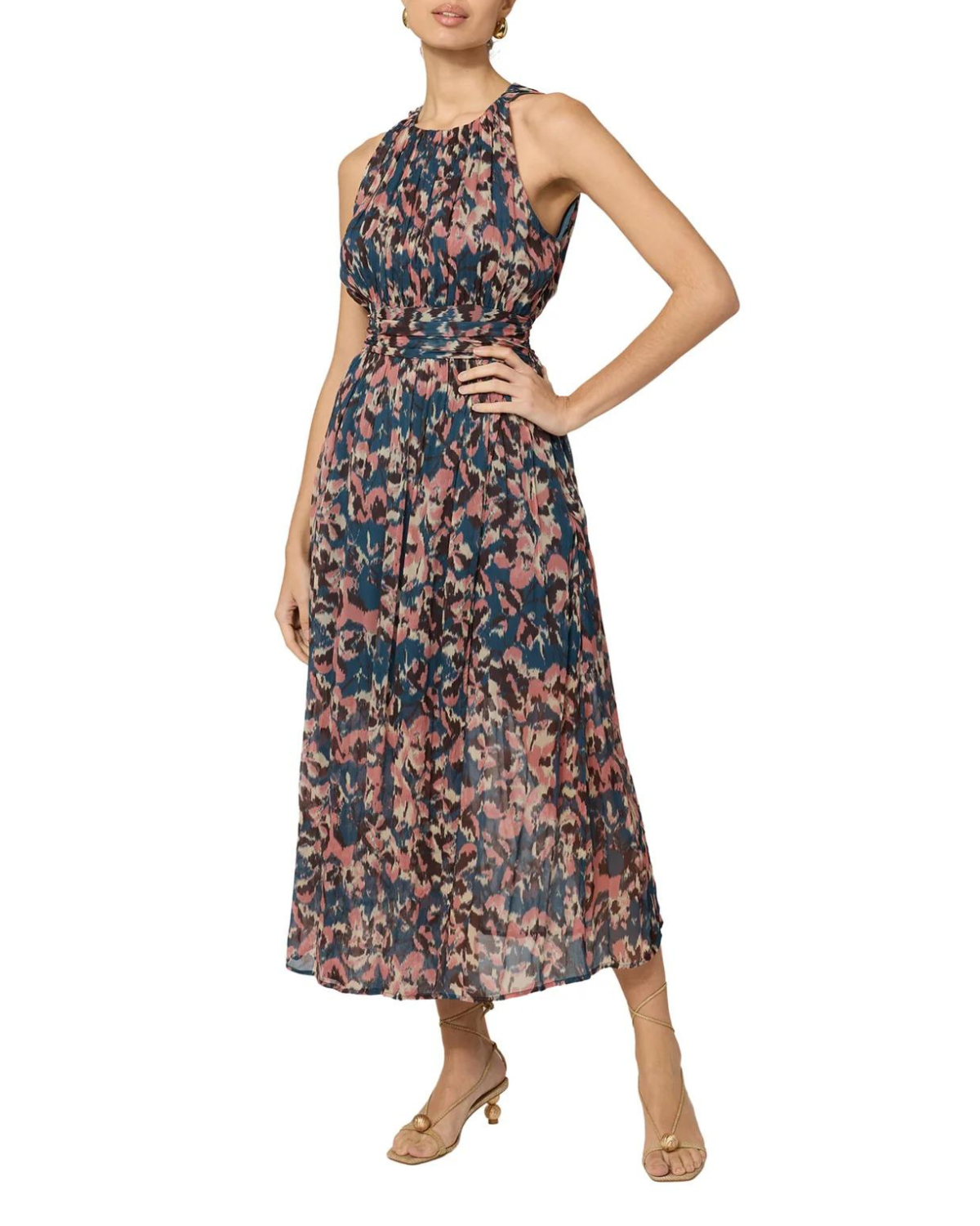 Leia Ankle Dress (Le Jules Print)