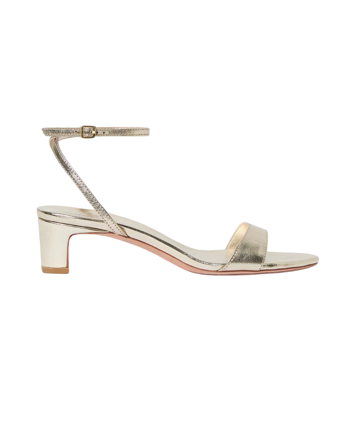 Alice Simple Mid-Heel Sandal (Champagne)