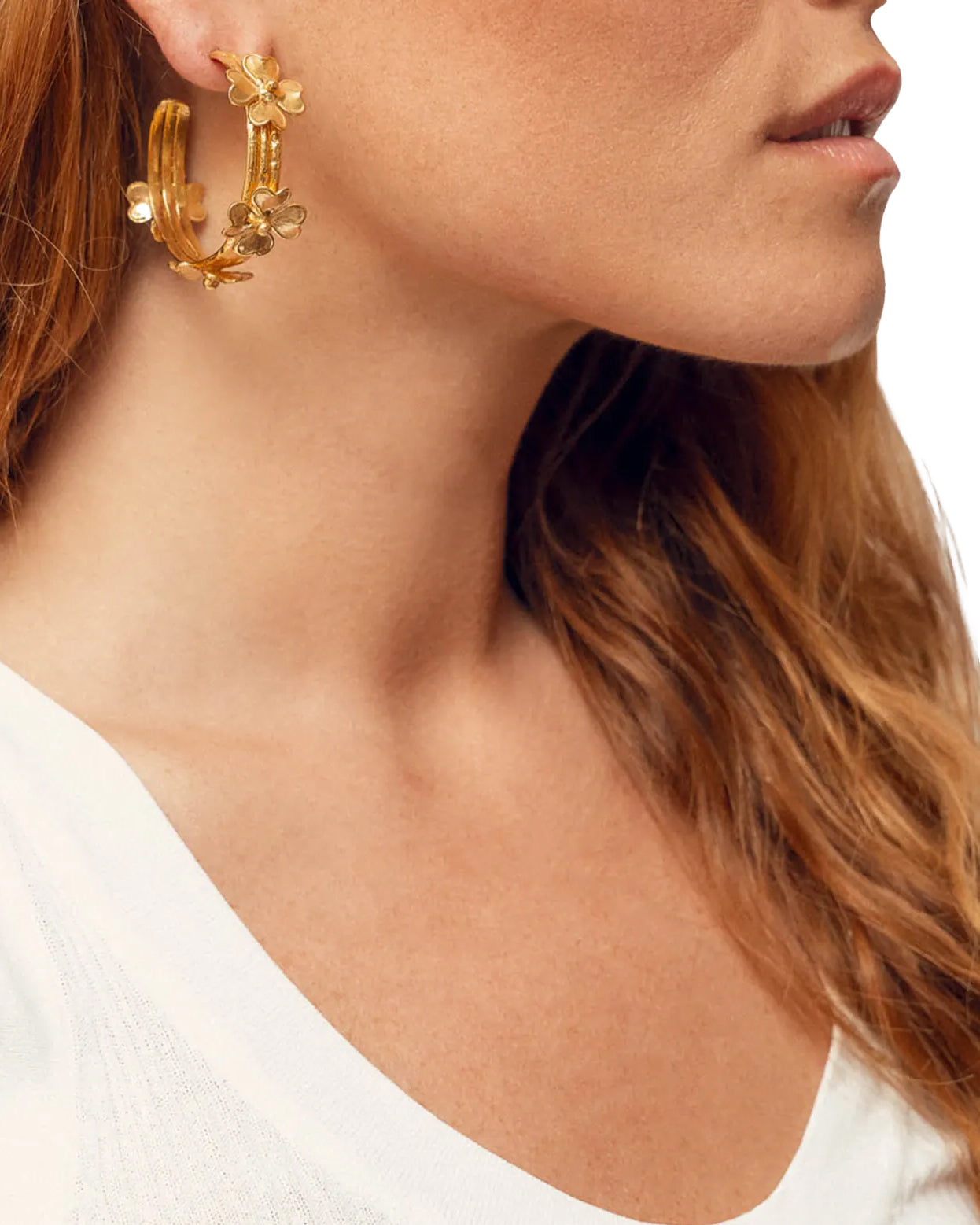 Lucky Love Earrings (Pierre/Stone/Gold)
