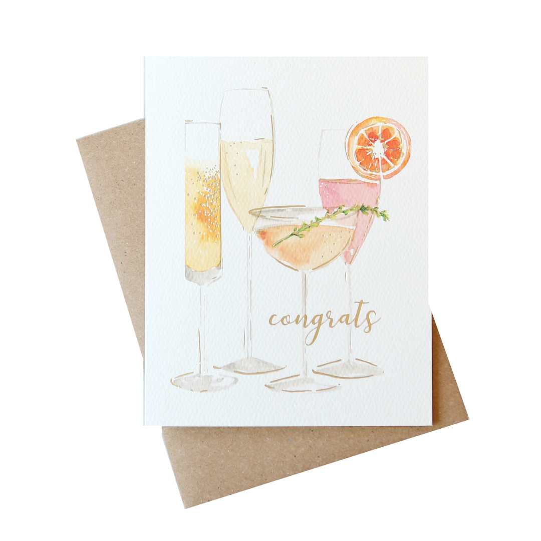 Bubbly Congrats Card