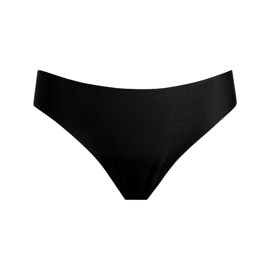 Butter Mid-Rise Thong (Black)