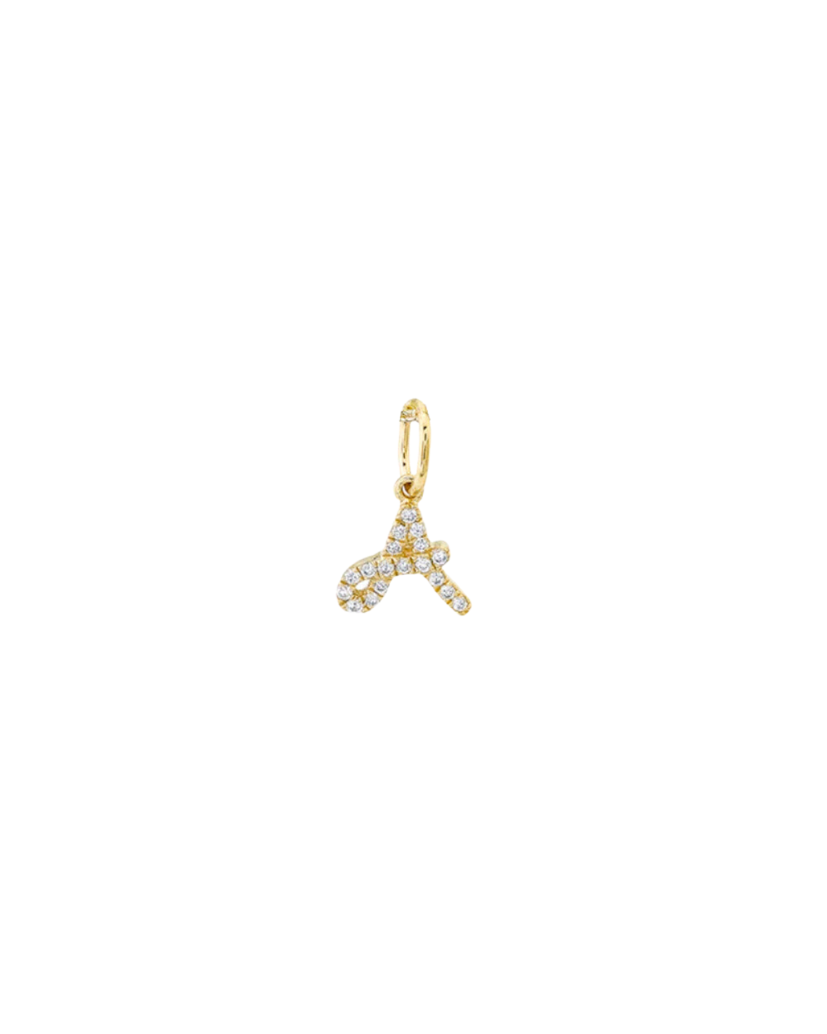 A Initial Charm (Yellow Gold)