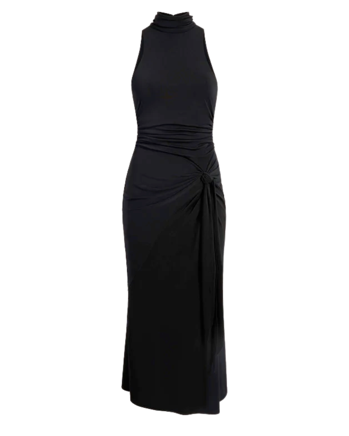 Rori Sleeveless Turtleneck Dress (Black)