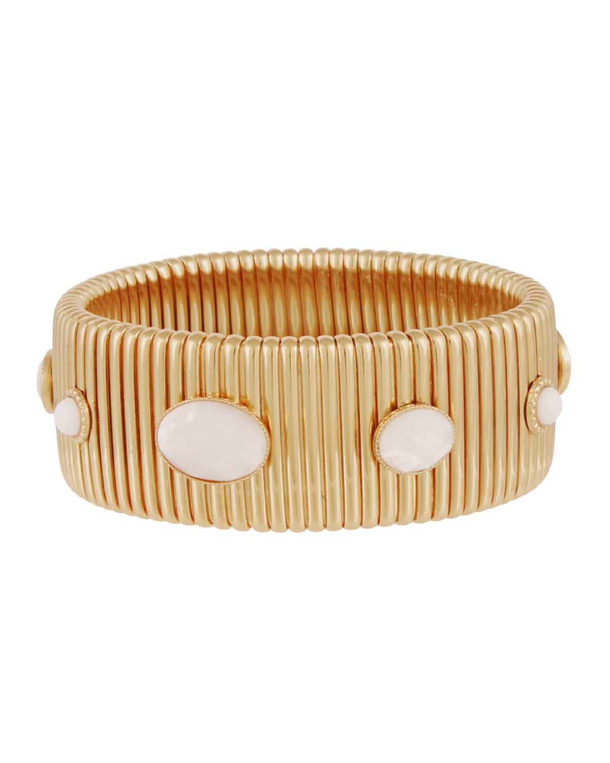 Strada Serti Bracelet Medium Gold (Mother of Pearl)